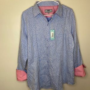 🌸Hawed & Curtis Plus Size Floral Button Down Shirt